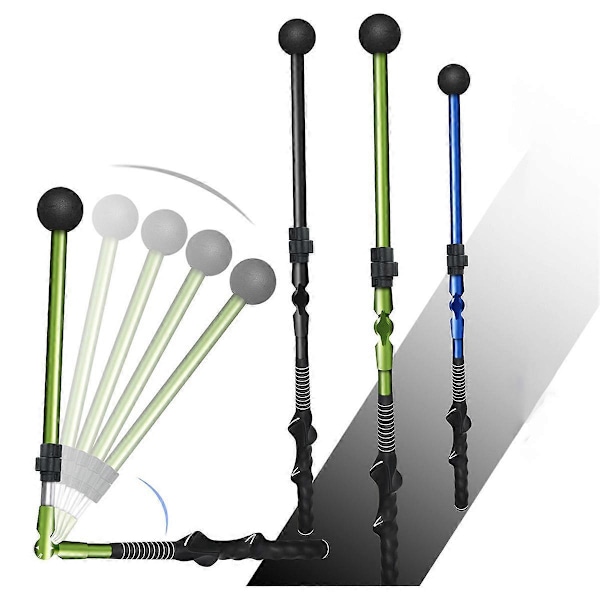 Golf Swing Trainer Træningshjælp Justerbar Golf Træningshjælp Sort