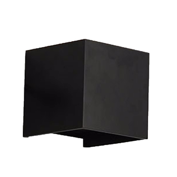 Vegglampe Svart Kvadrat 12W 3000K Varm Belysning Dekorativ Aluminiumlegering LED Vegglampe for Hjem