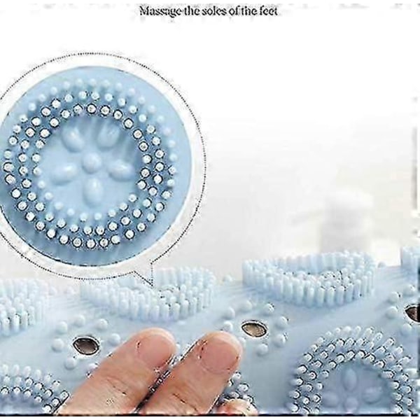 Halkfria Runda Duschmattor Mögelresistenta Badrumsmattor med Sugkoppar Texturerat Gummi (Grå)