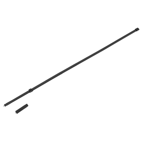 Foldbar forlængbar taktikante SMA hunhoved dobbelt frekvens VHF UHF til WalkieTalkie (124 cm)