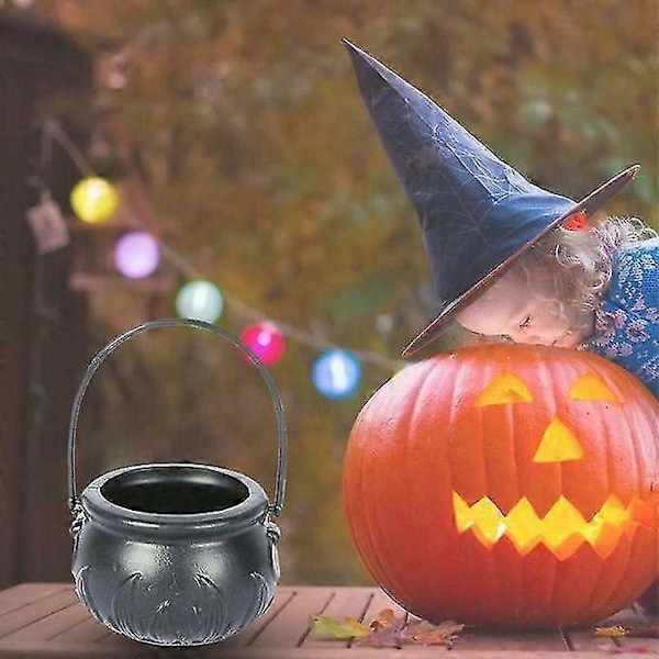 Halloween Häxa Gryta Kittel Dimmaskin Rök