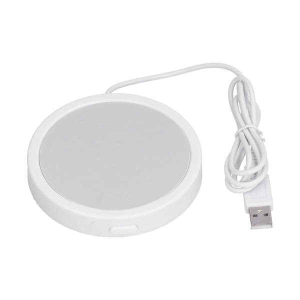 Vakiolämpötilainen Coaster USB virtalähteellä toimiva maitokuppien lämmitin kotitoimistoon KitchenWhite