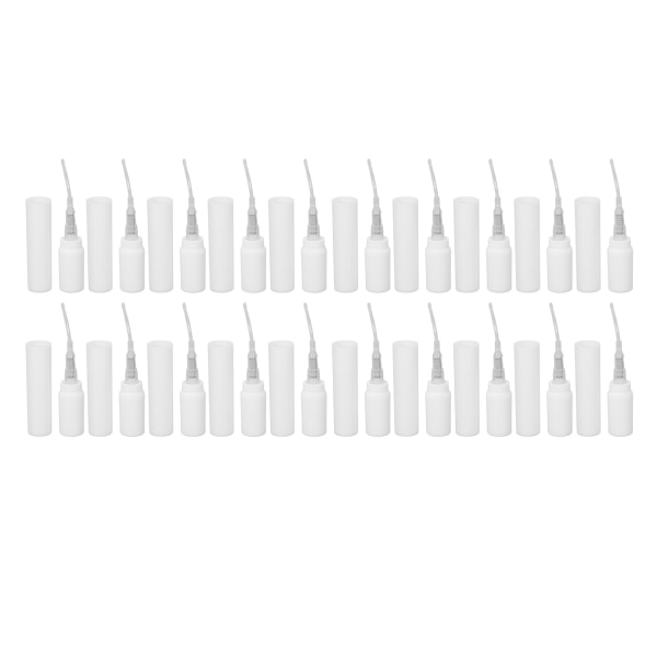 20 kpl minisuihkepullo 5 ml valkoinen ABS Fine Mist uudelleentäytettävä tyhjä sumutinpullo hajuvettä varten