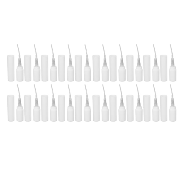 20st Mini Sprayflaska 5ml Vit ABS Fine Mist Återfyllbar tom Sprayflaska för parfym
