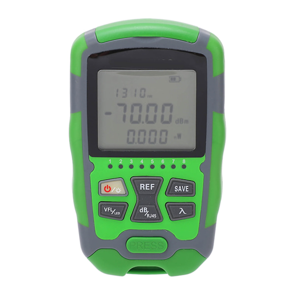 Optisk power Optisk kabeltestare ‑70~+10dbm digital skärm Uppladdningsbar 50MW
