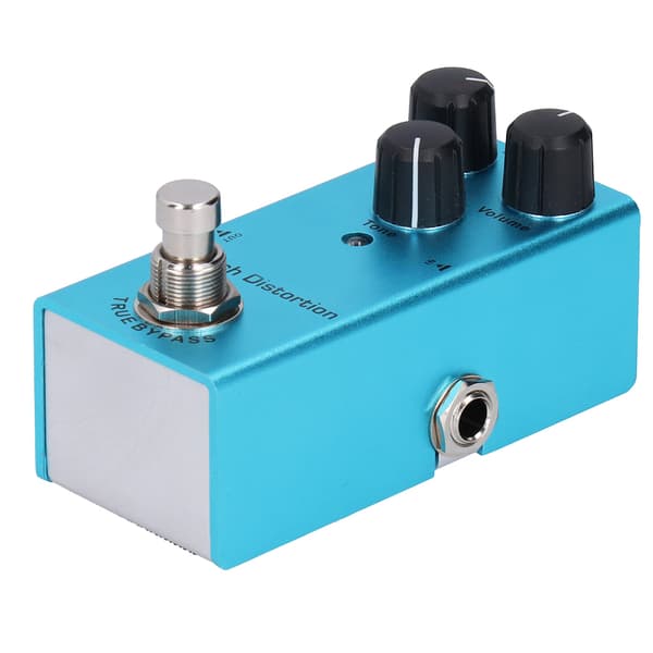 Sähkökitaran efektipedaali Crunch Distortion Mini True Bypass alumiiniseos DC 9V JDF‑3