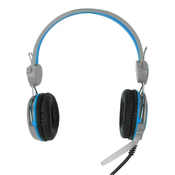 Gaming Headset Støjreducerende Stereo Ergonomisk Kablet Computer Gaming Hovedtelefon med Mikrofon til PC Blå