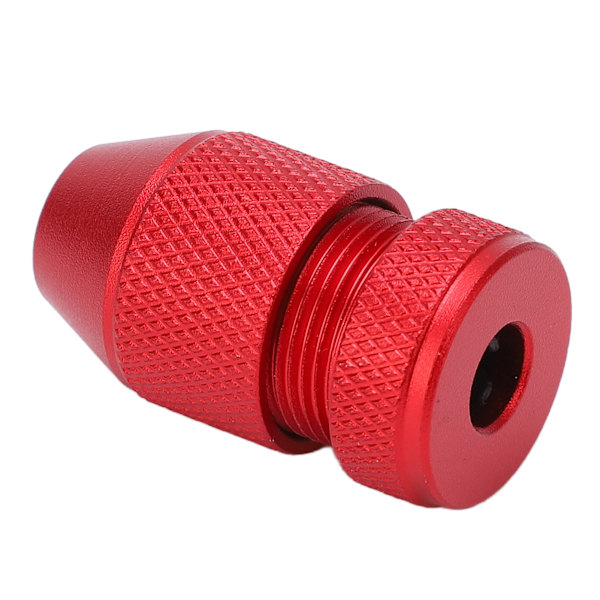 Justerbar borrstoppkrage i aluminiumlegering, röd halkfri nylon inner ring borrstoppkrage för träbearbetning för 0,04 till 0,2 tum borr