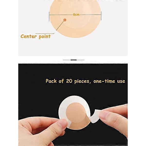 10 Par DIY Nippelskydd Brösttejp BH Osynlig Självhäftande Axelbandslös BH Med