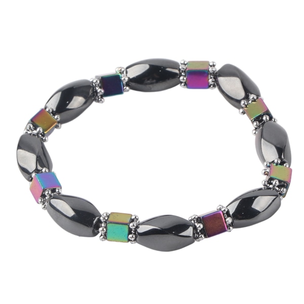 Multi färger Elastisk magnetisk terapi Hematit armband viktminskning armband smycken