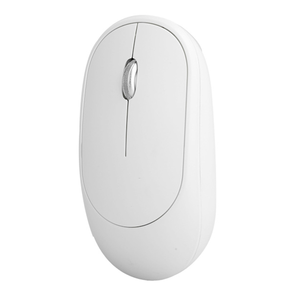 Trådløs mus DPI justerbar oppladbar optisk datamaskin ekstern enhet med USB-mottaker hvit