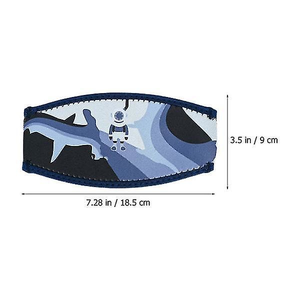 Neopren stropptrekk for dykkermaske, sett med 18,5 x 9 cm, fargerike