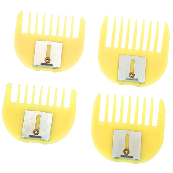 4 st/set Gränskam Hårklippning Trimmer Clipper Fäste Guide Frisör Styling Verktyg Set Gul