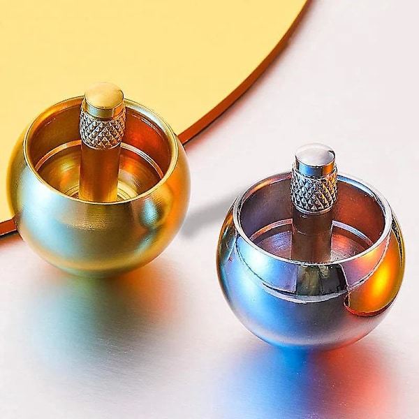 Metal Flip Top Gyroskop Legetøj til Uddannelse Rustfrit Stål Tippe Top til Børn Stressaflastning Sjov