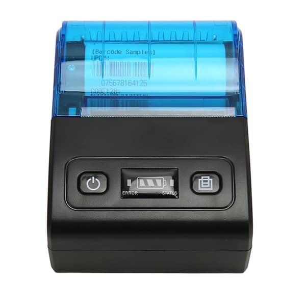 Bærbar termisk skriver multifunksjonell Bluetooth 4.0 58 mm mini termisk kvitteringsskriver for butikk restaurantbedrift EU-plugg