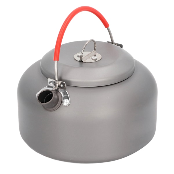 Camping Kettle 1,4L Mat i rustfritt stål Anti-skold håndtak Slitasjebestandig bærbar Camp Kaffe Pot for Camping Reise