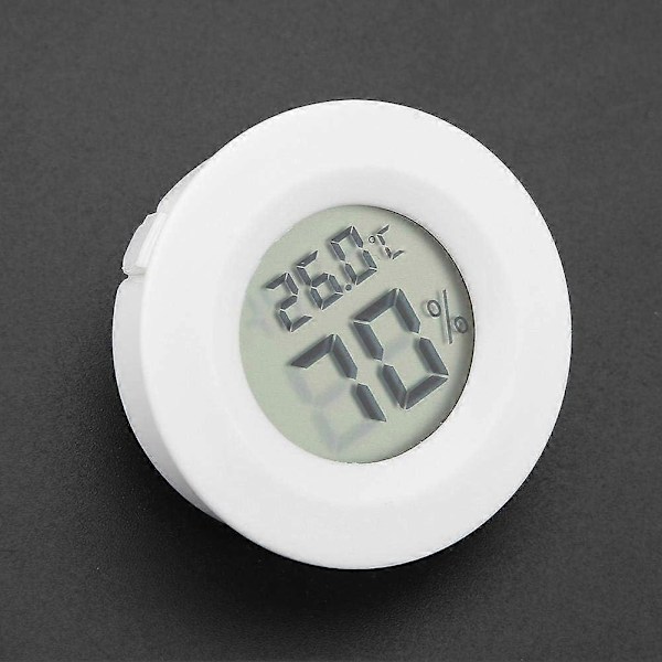 Mini Digital LCD Termometer Hygrometer Elektronisk Fuktighetstermometer Termohygrometer för Husdjur