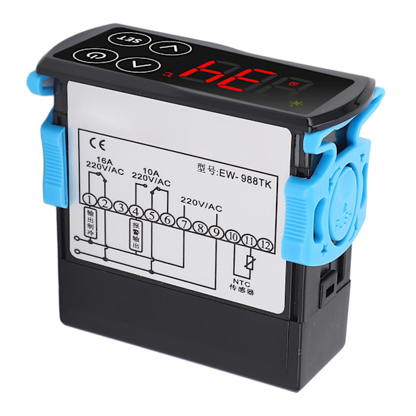 Touch Screen Termostat Digitalt Display Køling Opvarmning PID Temperaturregulator Regulator AC220V