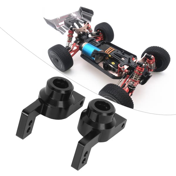 Baghjulssæde i aluminiumslegering, passer til WLtoys 144001 1/14 RC bilmodel, sort