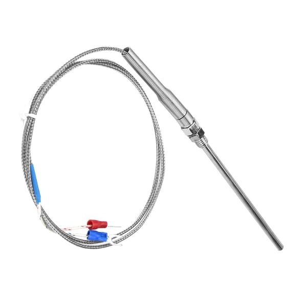 M8 Gänga Typ K Termoelement 100mm Sond Temperatursensor Kabel 0-400℃ (1 m)