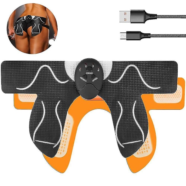 EMS Hip Trainer: Effektiv elektrostimuleringsenhet for tonede rumpe og hofter Hvit
