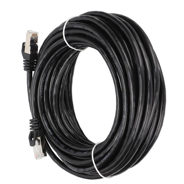 Cat 6 Ethernet-kabel EMI-beskyttelse Lavt returtab 10 Gbps højhastigheds RJ 45-stik internetledning til pc 10 meter