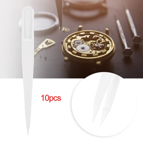 10 st/set Isolering Hög Precision Plast Pincett Klockreparationsklämma Verktyg