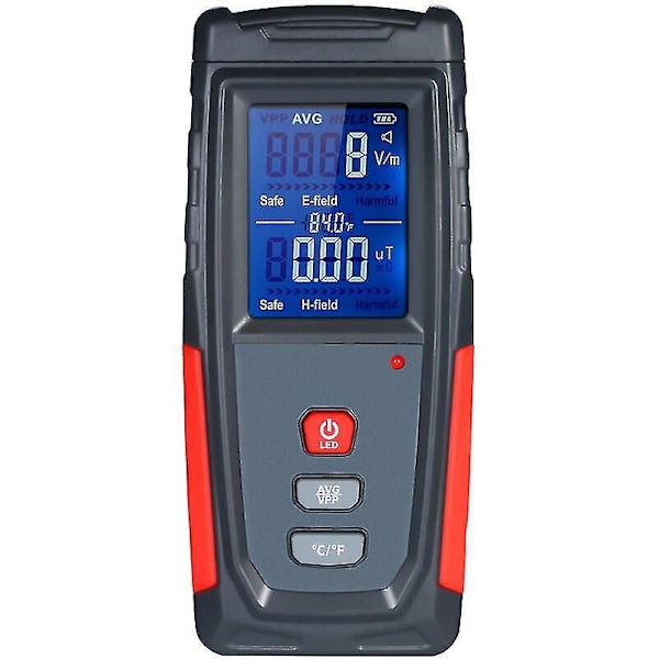 Mini Digital EMF-Tester - Håndholdt Elektromagnetisk Feltstrålingsdetektor