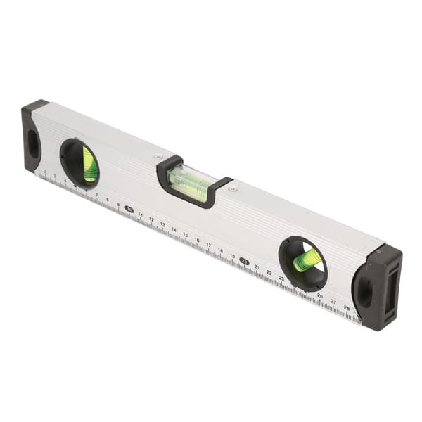Magnetisk vattenpasslinjal i aluminiumlegering (30 cm)