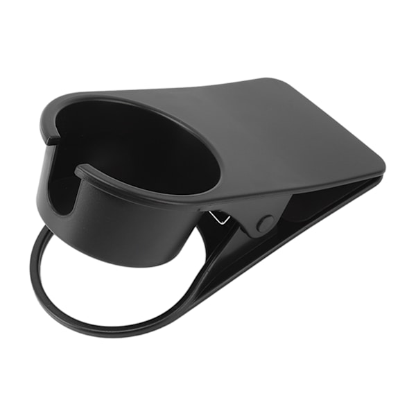 Kopholder Klemme Skrivebord Side Glas Krus Flaske Klemme Stativ Plastik til Hjemmekontor Opbevaring Sort