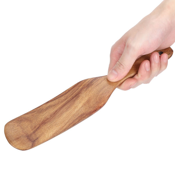 Teak Spatel Hushållsträ Stekspade Hem Kök Matlagningsredskap 27,5x5,5cm