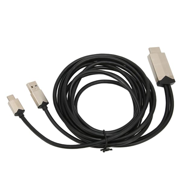 Typ C till HD Multimedia Gränssnittskabel 4K vid 30Hz Ultra HD USB-driven för Macbook 12/13 tum/PRO