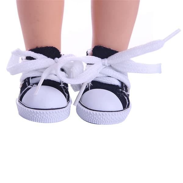 14 tums dockskor i canvas för dockor, sneakers, docktillbehör, perfekt present till flickor