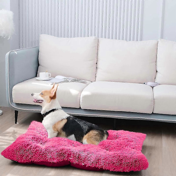 Komfortabel Hundekennel Kæledyrsstrøelse Dyb Søvn Pv Strøelse Sove Seng Pink B
