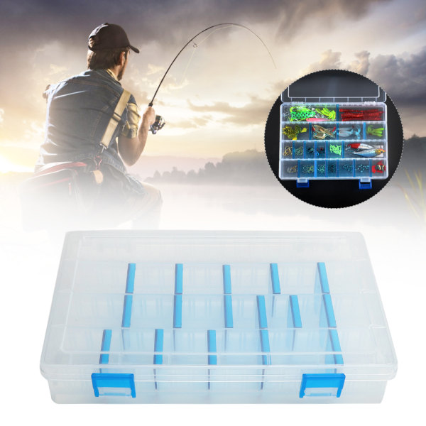 Fiskeutstyr Box Avtakbar agn lokkekroker Oppbevaringsboks Organizer Container