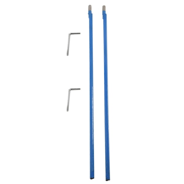 2 kpl Kaksisuuntainen sauvatyyppinen kitaran kaularauta terästä 9 x 440 mm sininen