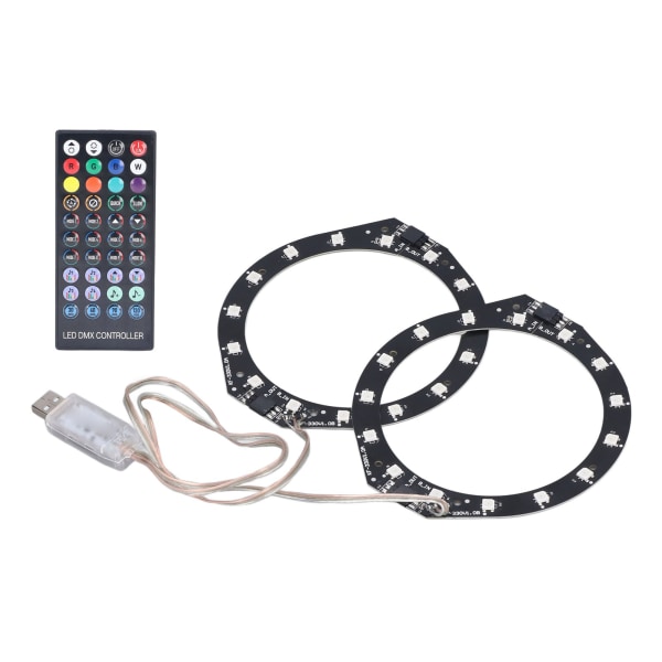 RGB LED-lysring Bluetooth Sync Music 400 Effects 8 farver LED-båndlys med appkontrol til PS5-konsollen