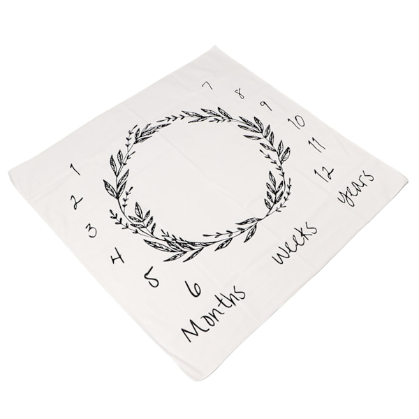 Baby Monthly Milestone Filt Långvarig Färg Mjuk Utsökt Baby Photo Prop Filt för Baby Boys and Girls