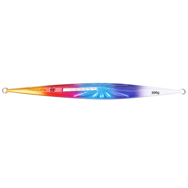 Fiskesluk agn synkende synker metallvekter fiskeutstyr 25cm 300g for grouper tunafarget farge