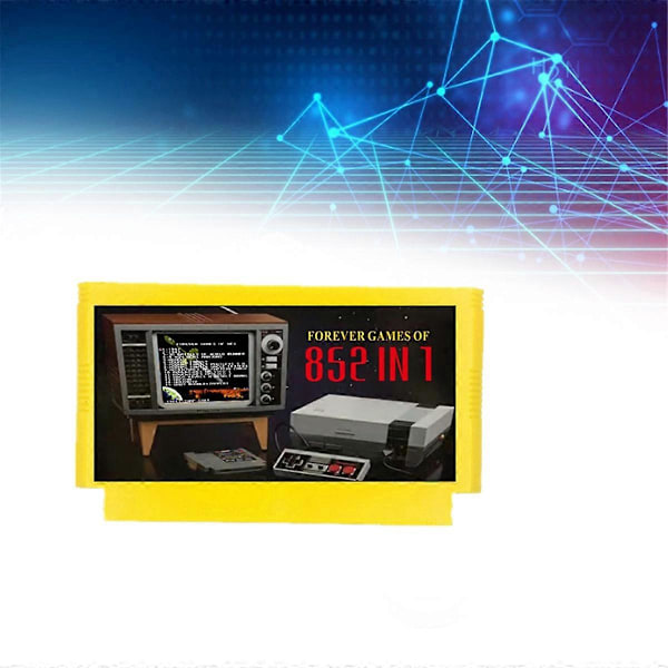 För FC Adapter 852 i 1 FOREVER GAMES Spel Gul