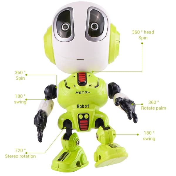 Mini Inspelande Talande Robot för Barn Leksaker Touch Kontroll Leksak Födelsedagspresenter Barn