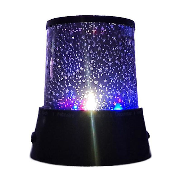 Stjernehimmel LED Stjerneprojektor for Soverom - Nattelys for Barn, Månelampe for Barn, Tenåringer og Voksne