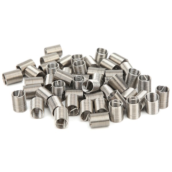 50 st gänginsatser hane hona reduktionsmutter reparationsverktyg rostfritt stål fästelement M10x1x2.5D