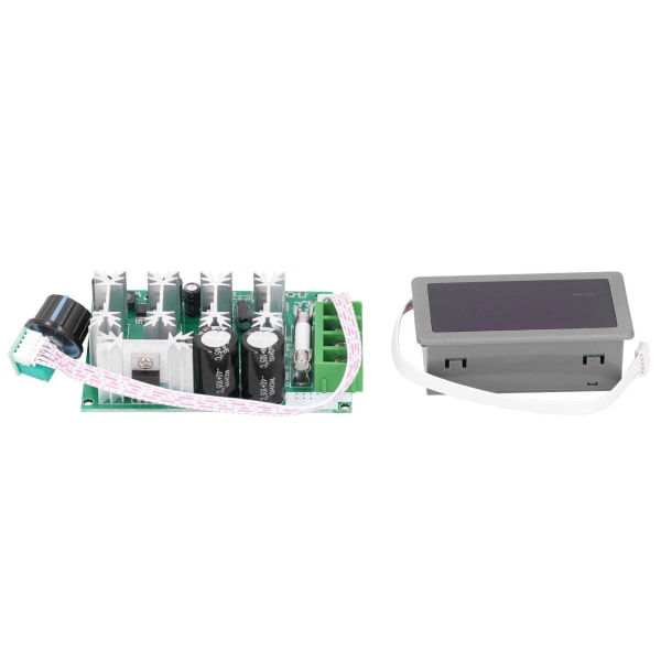 Hastighedskontrolmodul Digitalt display PWM DC-motor Højeffektregulator DC12‑80V 30A