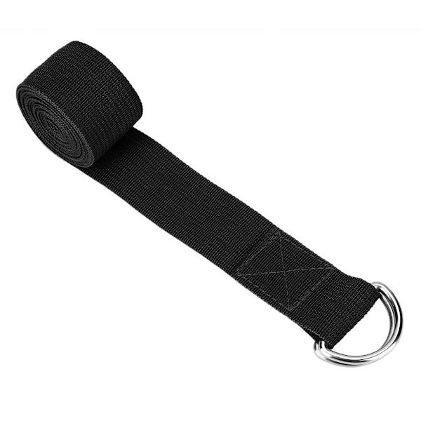 Joustava D-Ring-kuntoiluvyö vyötärö- ja fitness , musta