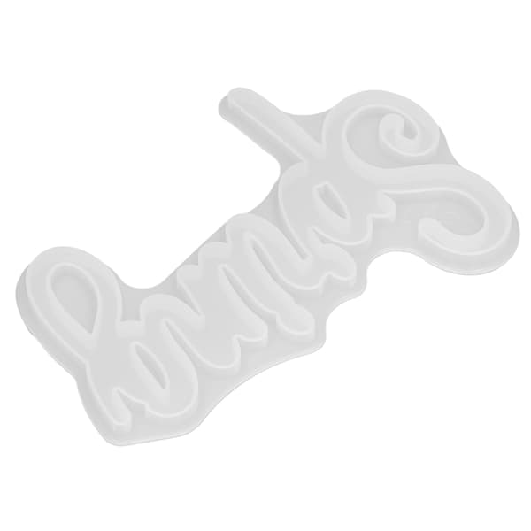 Silikonform DIY Dørskilt Plate Oppføring Engelsk Bokstav Ord Krystall Epoxy Silikonform