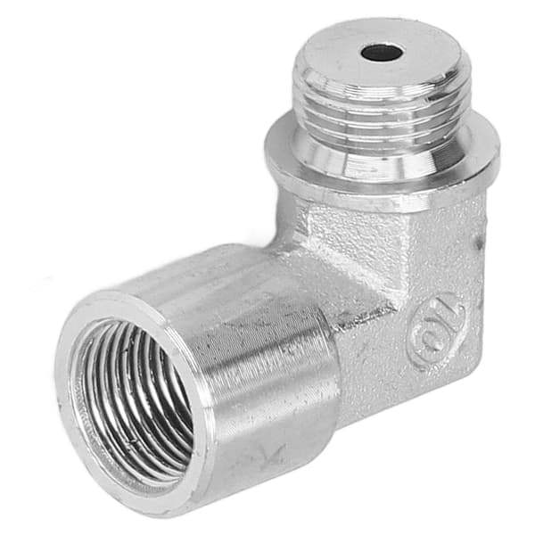 Oxygen Sensor Extender Spacer 90° Vinklet O Sensor Forlænger Pakning Fitting M18x1.5 Gevind