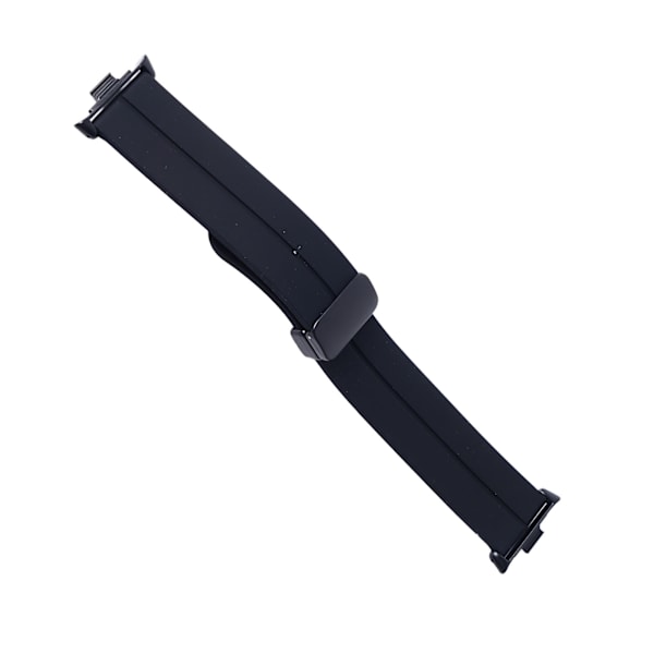 Klockarmband Klockarmband Silikon Magnetisk Fällbar Flexibel Vattentät Klockarmband för Mi Band 8 Pro Svart