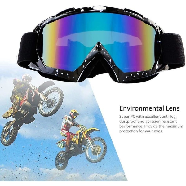 Justerbara vindtäta Moto Cross-glasögon för utomhusaktiviteter