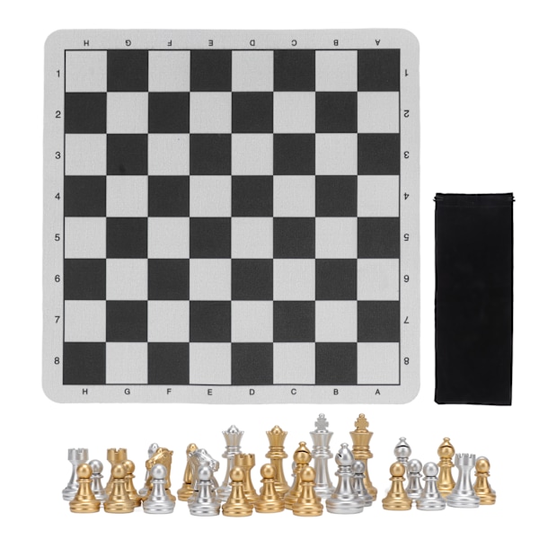 Schackset spelpjäser brädspel heminredning barnleksak schackbrädeset kit för hemresa